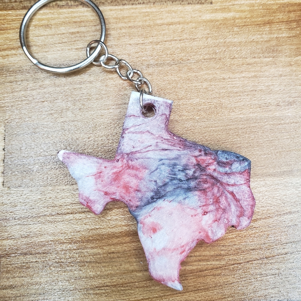 Texas swirl keychain